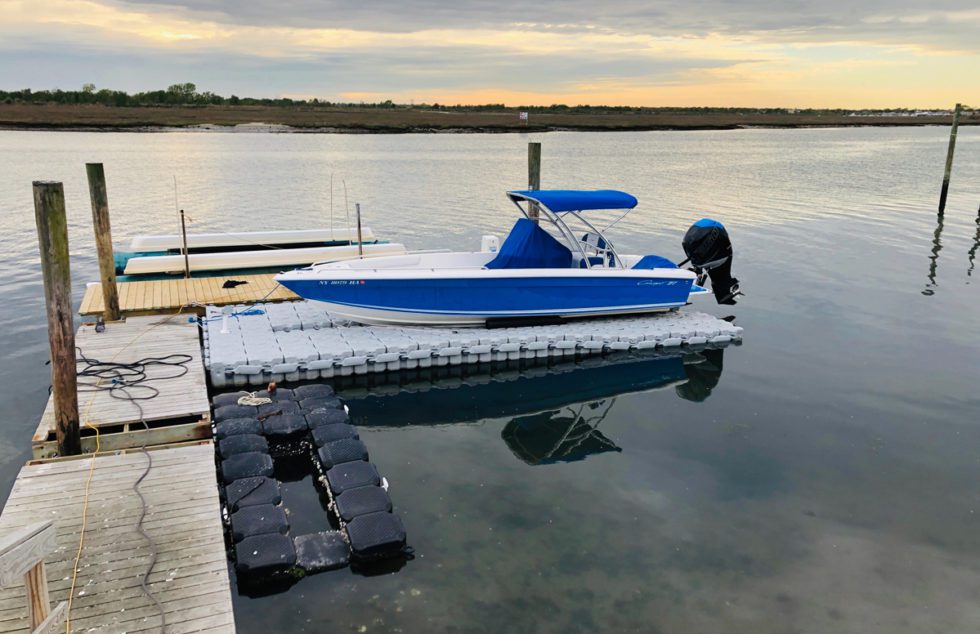 Drive-On Floating Docks for Bay Boats | Dock Blocks