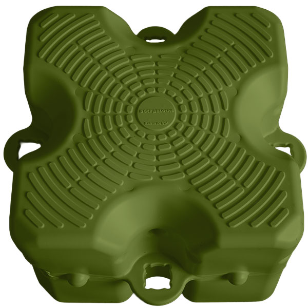 single dock block green